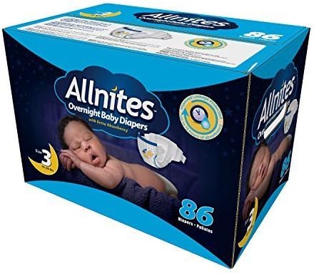 Allnites Overnight Diapers, Size 3, 86 Count by Allnites