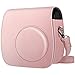 Fintie Protective Case Compatible with Polaroid PIC-300 / Fujifilm Instax Mini 7s Instant Film Camera - Premium Vegan Leather Bag Cover with Removable Strap, Rose Gold