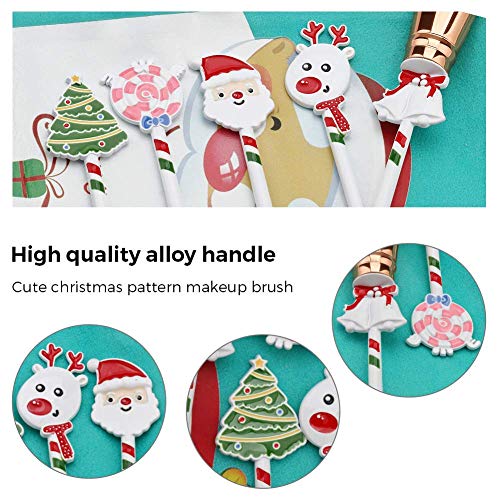 EDA LUXURY BEAUTY SPECIAL SANTA CHRISTMAS HOLIDAY PINK Professional Makeup Brush Set Big Angled Contour Brush Blush Bronzer Foundation Eye Shadow Brow Brush Best Super Cute Perfect Women Xmas Gift Bundle Vegan 4 EDA LUXURY BEAUTY SPECIAL SANTA CHRISTMAS HOLIDAY PINK Professional Makeup Brush Set Big Angled Contour Brush Blush Bronzer Foundation Eye Shadow Brow Brush Best Super Cute Perfect Women Xmas Gift Bundle Vegan