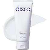 Disco Men’s Renewing Face Scrub – Natural & Organic Deep Exfoliating Cleanser & Pre Shave Wash, Soften, Remove Blackheads & Ingrown Hair, Eucalyptus, Paraben-Free with Coffee Extract, AHA & BHA, 2oz