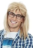 ALLAURA Garth Wig 90s Guitar Rocker Blonde Mullet