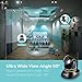 Faleemi 1080P Full HD Pan/Tilt Wireless WiFi IP Camera, Security Camera with Two Way Audio, Night Vision/Memory Card Slot/Plug/Play for Baby/Elder/Pet/Nanny/Garage/Office Monitor FSC880