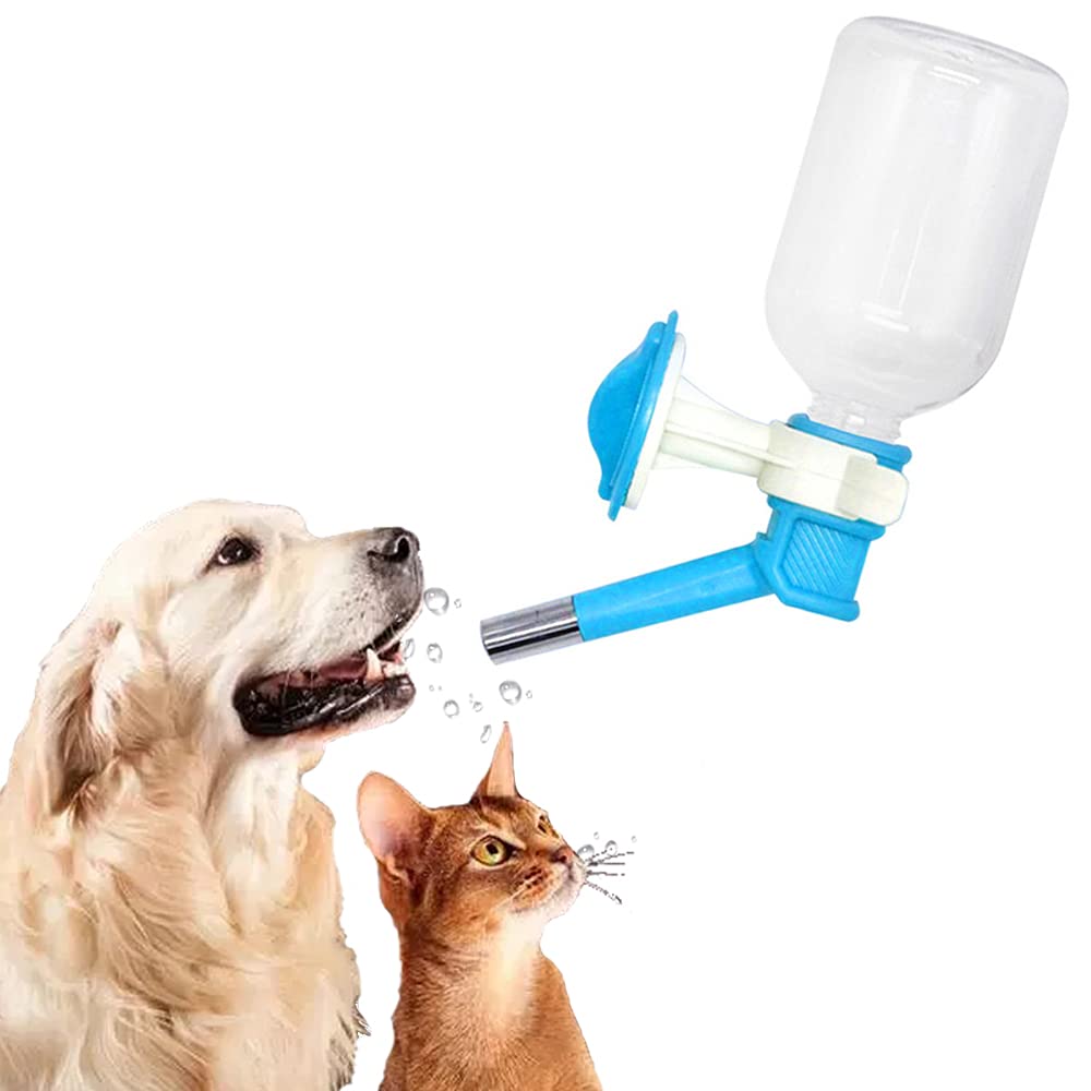 Dog Water Bottle - Cat Hanging Water Bottle 330ml, Pet Automatic Water Dispenser, Easy to Install in Cage or Crate, Keeps Small Animals Hydrated, Pet Supplies for Dog Cat Puppy Rabbit