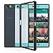Orzly® Fusion Bumper Case Cover Shell for NEXTBIT Robin Smartphone (2016 Model) - Protective Hard Cover with Impact Absorbing Black Rubber Rim and 100% Clear Back Panel