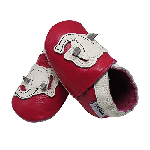 image for Mejale Cartoon Soft Sole Leather Baby Crib Shoes Infant Toddler Prewal