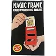 MilesMagic Magician's Card Vanishing Frame Gimmick for Close Up Disappearing Card Mentalism Real Pocket Size Illusion Stage or Street Visual Magic Trick