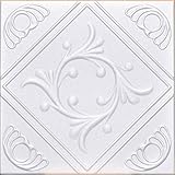 White Styrofoam Ceiling Tile Anet (Package of 8 Tiles Each of ~20