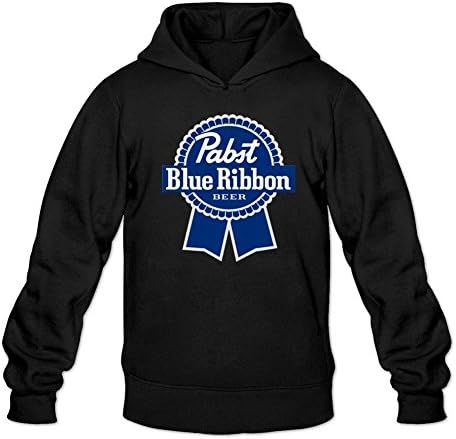 Kettyny Men's Pabst Blue Ribbon Sweatshirts Hoodie