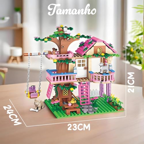 Brastoy Blocos de Montar Construção Casa na Árvore Brinquedos Infantil 504 Peças