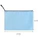 Zipper Envelope Pouch, Pack of 5, 5 Colors Water-Resistant PVC Zippered File Bags for Women, Men Organizer Bill, Pen, Memo, Cosmetics, Travel Accessories (A3 16.9