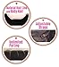 EVE HAIR Brazilian Virgin 100% Unprocessed Human Hair Extensions 360 Lace Frontal Closure w/Adjustable Straps (12 Inches Body Wave Natural Color)