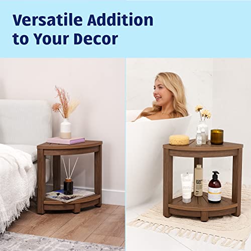 Corner Shower Stool for Shaving Legs Waterproof Bathroom Bench Seat