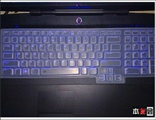 Waterproof Dustproof Transparent Clear Silicone Keyboard Skin Covers Protector guard for Alienware 17 ANW17 M17X R4 R3 R2 R1 2009-2013 release old version