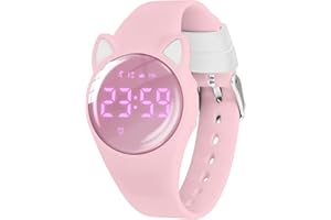 Timever Kids Digital Watch for Girls Boys, Kids Watch with Fitness Tracker, Pedometer, Alarm Clocks, Stopwatch, No App Needed & Waterproof Girls Watch, Gift for Teens Girls Boys Ages 5-14