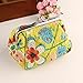 Wallet,toraway Womens Vintage Flower Mini Wallet Coin Purse Clutch Handbag (Yellow)