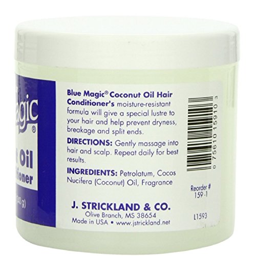 Blue Magic Coconut Oil Hair Conditioner 12 oz (Pack of 4)