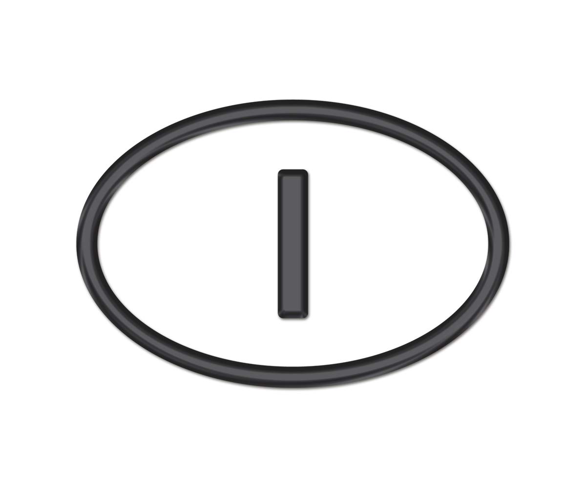 AG Design A-C Medium 3D Stickers Italy 11 x 7.5 cm – black