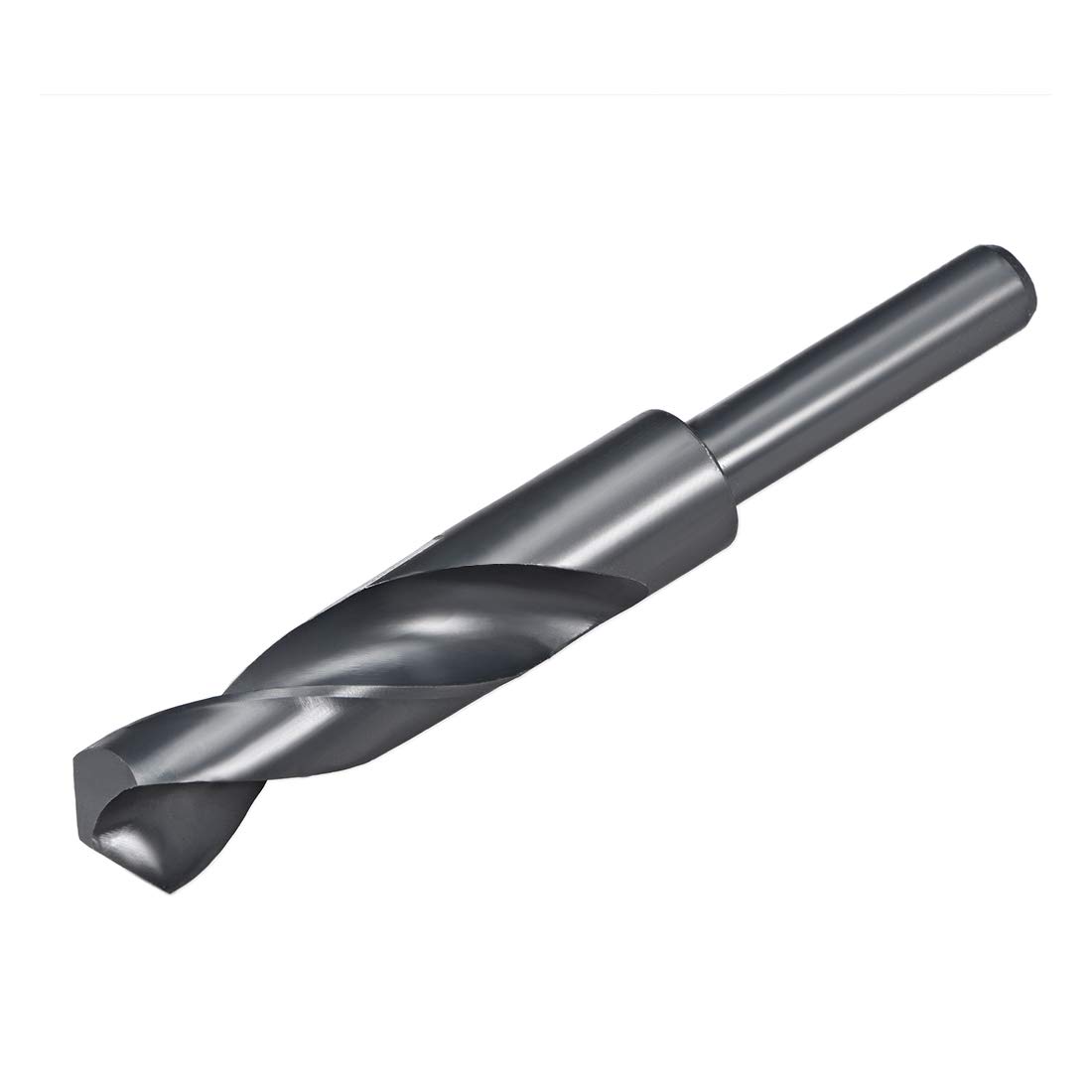 uxcell 20.5mm Reduced Shank Drill Bit HSS 6542 Black Oxide with 1/2 Inch Straight Shank