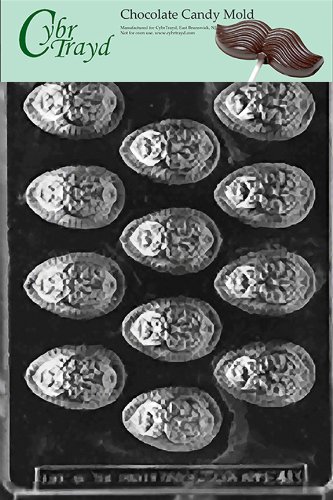 Cybrtrayd E413 Decorated Eggs Chocolate/Candy Mold with Exclusive