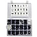 Lantee 415 Pcs Auto Car Door Fastener Clips Pins Rivet for Honda Chrysler GM Toyota Ford - Weatherstrip/Fender Bumper Shield/Hood Insulation/Fascia/Trim Panel/Push Type Retainer & Square Screw Nut