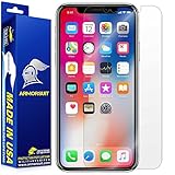 iPhone X Screen Protector [Max Coverage], ArmorSuit MilitaryShield Lifetime Replacement Screen Protector For iPhone X - Clear