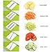 TAPCET Multi-function Food Slicer, Mandoline Vegetable Slicer, Fruit and Cheese Cutter, 5 Interchangeable Blades+Food Container+Peeler+Cleaning Brush+Blade Storage Box, Best for Carrot/Cucumber/Cheese