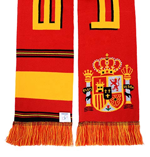 Euroscarves National International Soccer High-Definition HD Knit Scarf (Spain) - Thumbnail 3