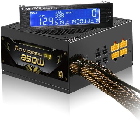 Thunderbolt Plus TTBP850G 850W Power Supply with iPower Meter ATX 850 Energy Star Certified Power Supply