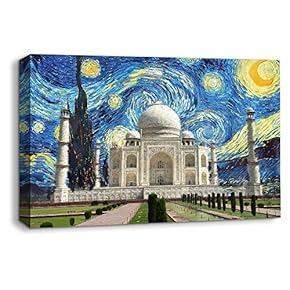 Van Gogh Starry Night Painting Artwork for Home Framed