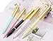 Set of 5 Color Yongsheng Fountain Pen with Timeless Classic Arrowhead Clip,Hooded Fine Nib,Golden Metal Cap