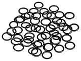 Black Metal Bra Strap Rings - 1/4