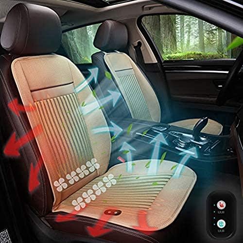冷暖房シートカバー 2 In 1カーシートパッド 夏用冷却 温度コントローラー付き調節可能な風速カーシートクーラー