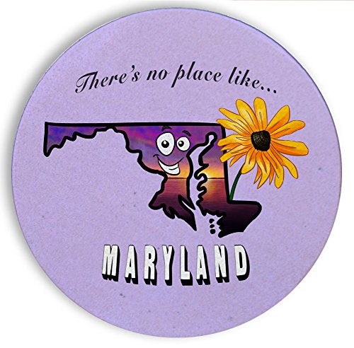 100% Black Cotton Adjustable Hat - There's No Place Like Maryland