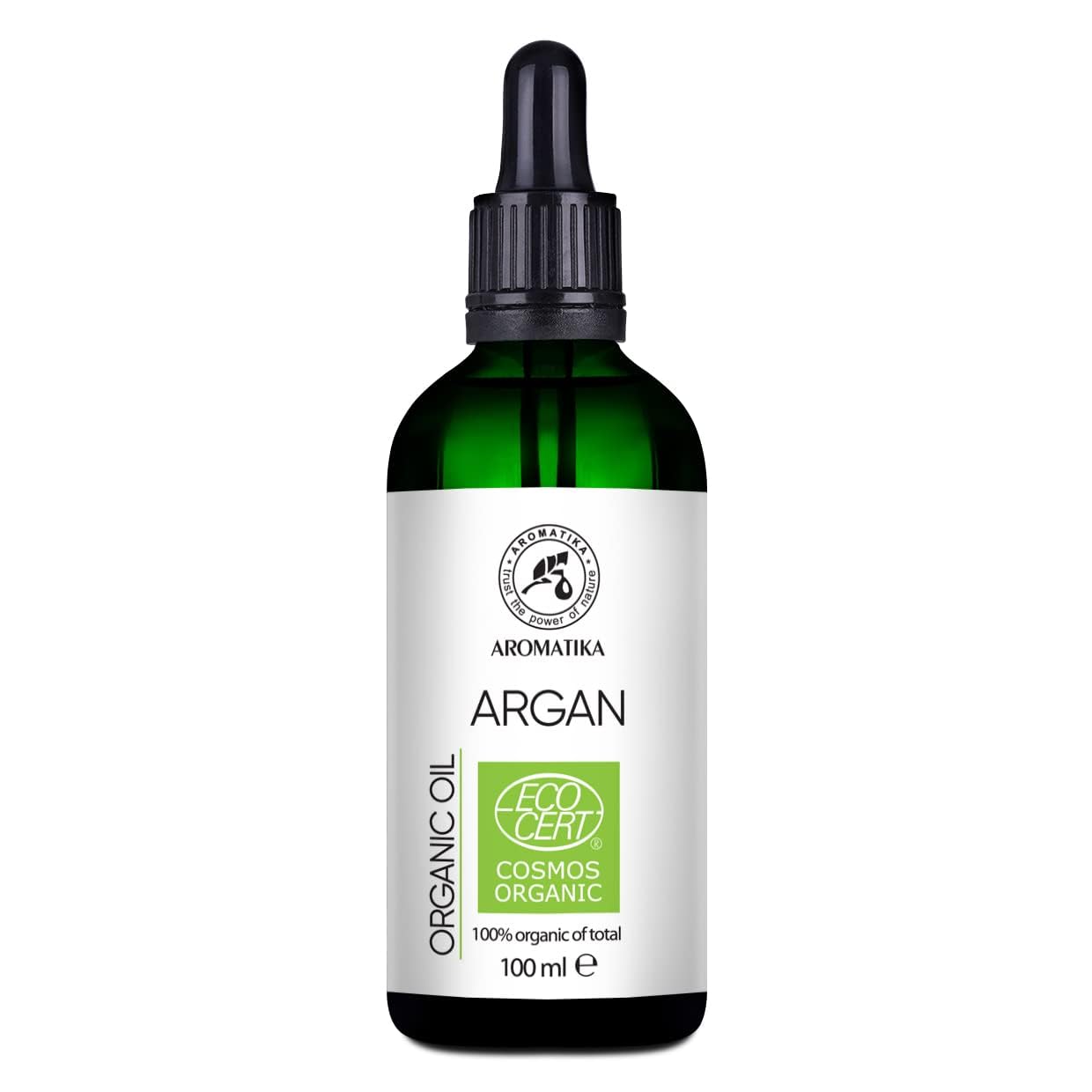 Argan Oil Organic 100ml - Argania Spinosa - Argan Oil - Cold Pressed - 100% Natural - Argan Oil in Light Protection Glass Bottle - Skin Care - Hair Care - Organic Oil for Hair and Skin - Beauty
