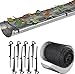 Gutter Guards with 15 clip Hooks For Easy Installation. 6.5in Wide By 18ft Long. Plastic High Resistance.