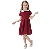 Abbyabbie.Li Girl's Short Sleeve Uniform Dresses
