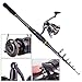 Sougayilang Fishing Rod Reel Combos, Collapsible Telescopic Fishing Pole with Spinning Reel Kit for Adults Kids Outdoor Sport Travel Freshwater Saltwater Fishing