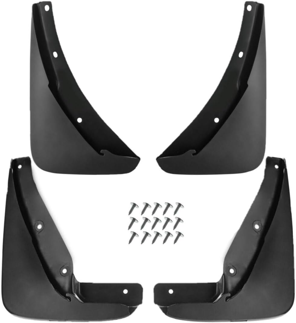 Set of 4 Mud Flaps Splash Guards for Dodge Challenger 2015