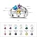 Diamondido Personalized Simulated Birthstone Mothers Ring with Childrens Names Engraved Family Promise Rings for Her (8)