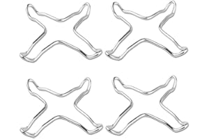 4 Pcs Stainless Steel Gas Stove Ring Reducer Trivet - 10cm x 10.3cm Burner Grate Holder for Gas Cooker | Durable Kitchen Acce