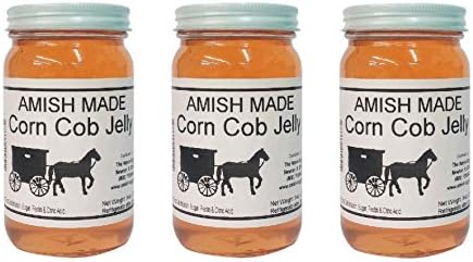 Amish Jelly - 8 Oz Jar - Qty 3 Jars (Corn Cobb)