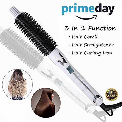 Best Curling Iron Brush 1 Inch Ceramic Curl Brush Negative Ionic