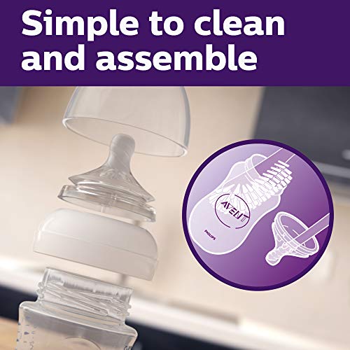 Philips AVENT Natural Glass Baby Bottle, Clear, 8 Oz Pricepulse