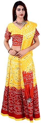 Halowishes Dandiya New Collection Special Sale Offer Cotton Bandhej Lehanga Choli