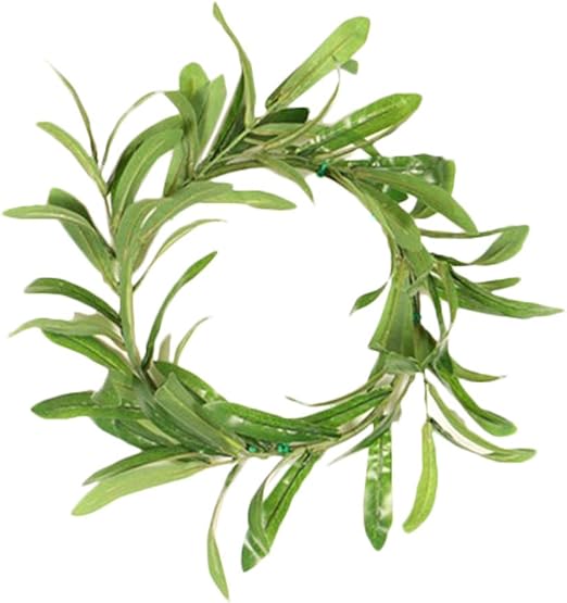 Amosfun Natural Garlands Olive Garlands Natural Vine Garlands Green Leaves Garland Pendant in