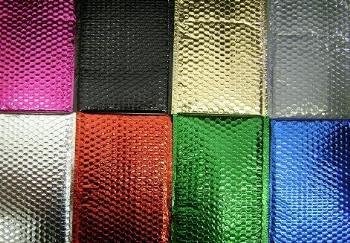 Case of 100 Silver Blingvelopes Large Book Size 12x17 Metallic Foil Bubble Mailers
