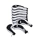 10L0L Neoprene Zippered Golf Club Head Iron Covers - Set of 10 (black and white)
