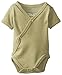 L'ovedbaby Unisex-Baby Organic Cotton Kimono Short Sleeve  Bodysuit, Sage, 3/6 Months