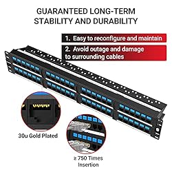 AMPCOM Supreme Series CAT6 48 Ports Patch