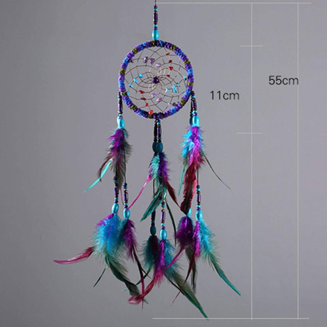 XioNiu New Feather Dreamcatcher Net Home Modern Art Decor Macrame & Knotting